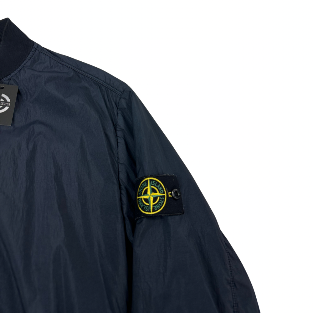 ABRIGO BOMBER GARMENT DYED CRINKLE REPS NY STONE ISLAND - talla XL