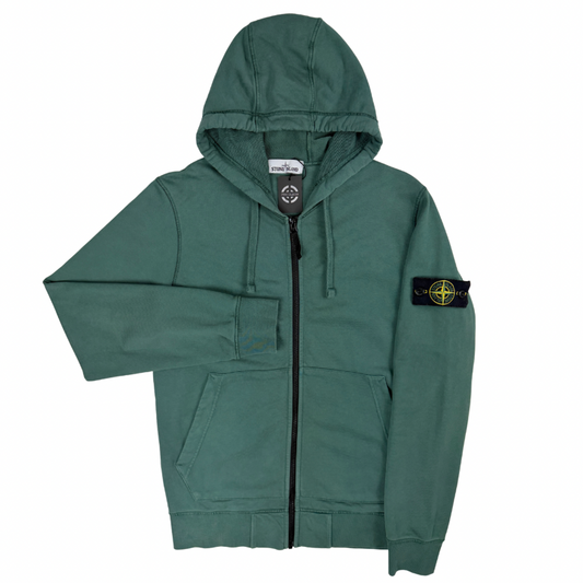 SUDADERA CON CREMALLERA Y CAPUCHA STONE ISLAND - talla M