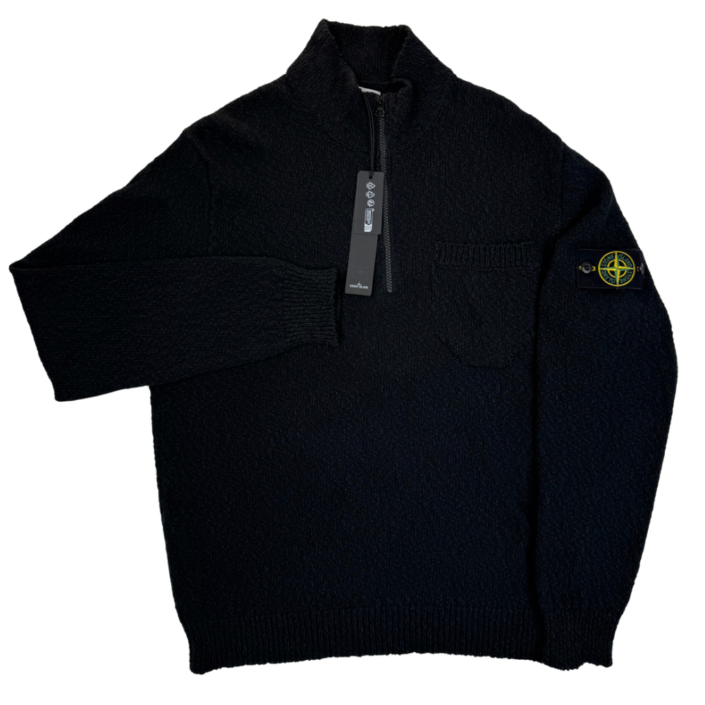 Jersey Stone Island Half-Zip negro - talla M