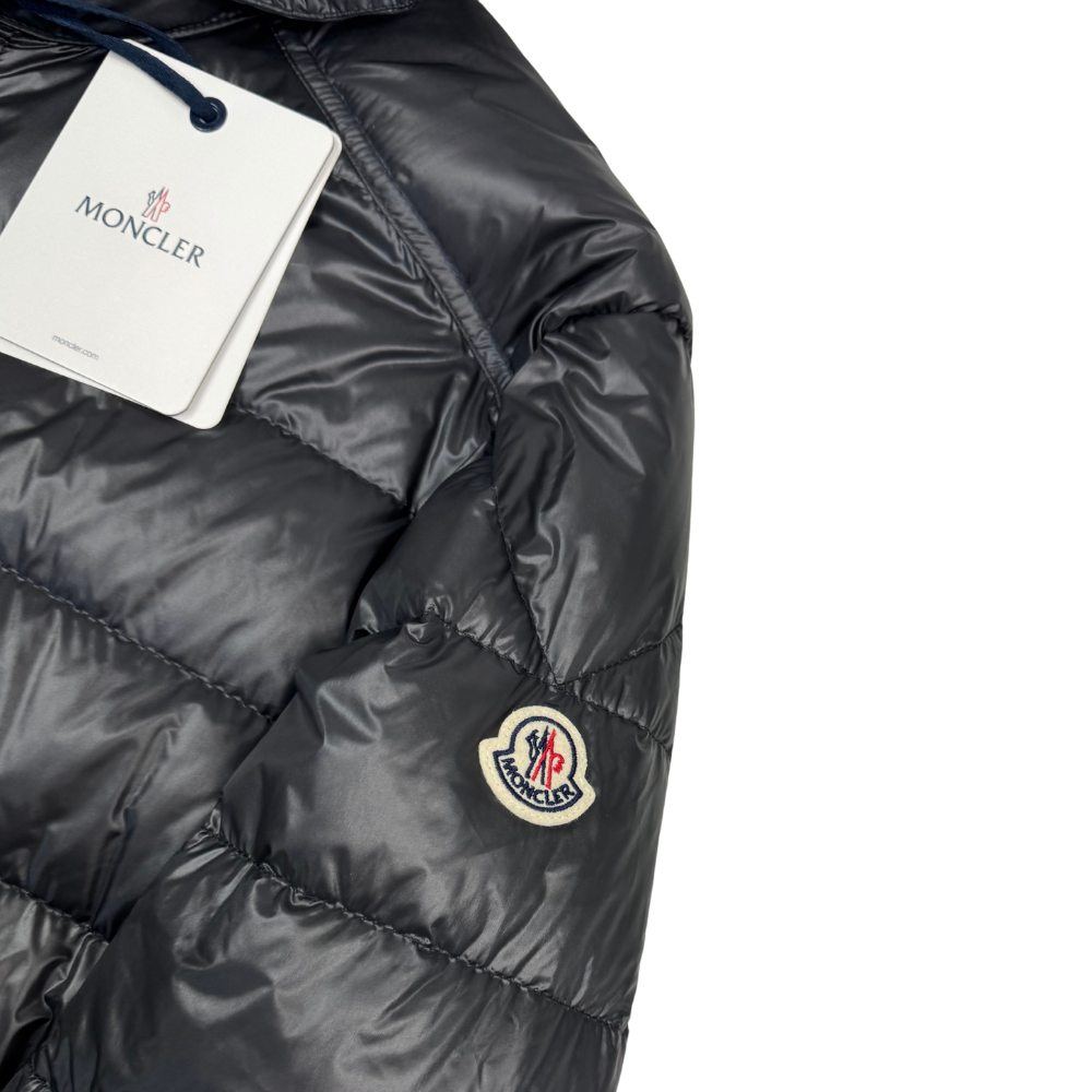 Plumífero con capucha Moncler Gliere gris - talla 6 (2XL)