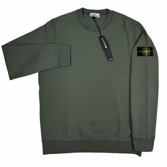 Sudadera cuello redondo Stone Island verde - talla 2XL