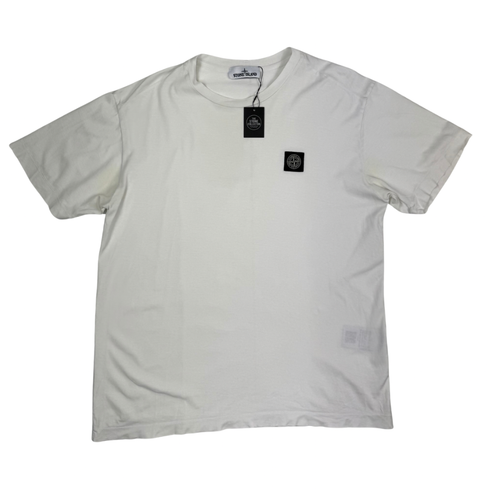 Camiseta Stone Island Blanco Manga corta - talla XL