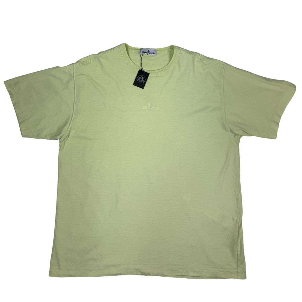 Camiseta Stone Island verde claro manga corta - talla XL