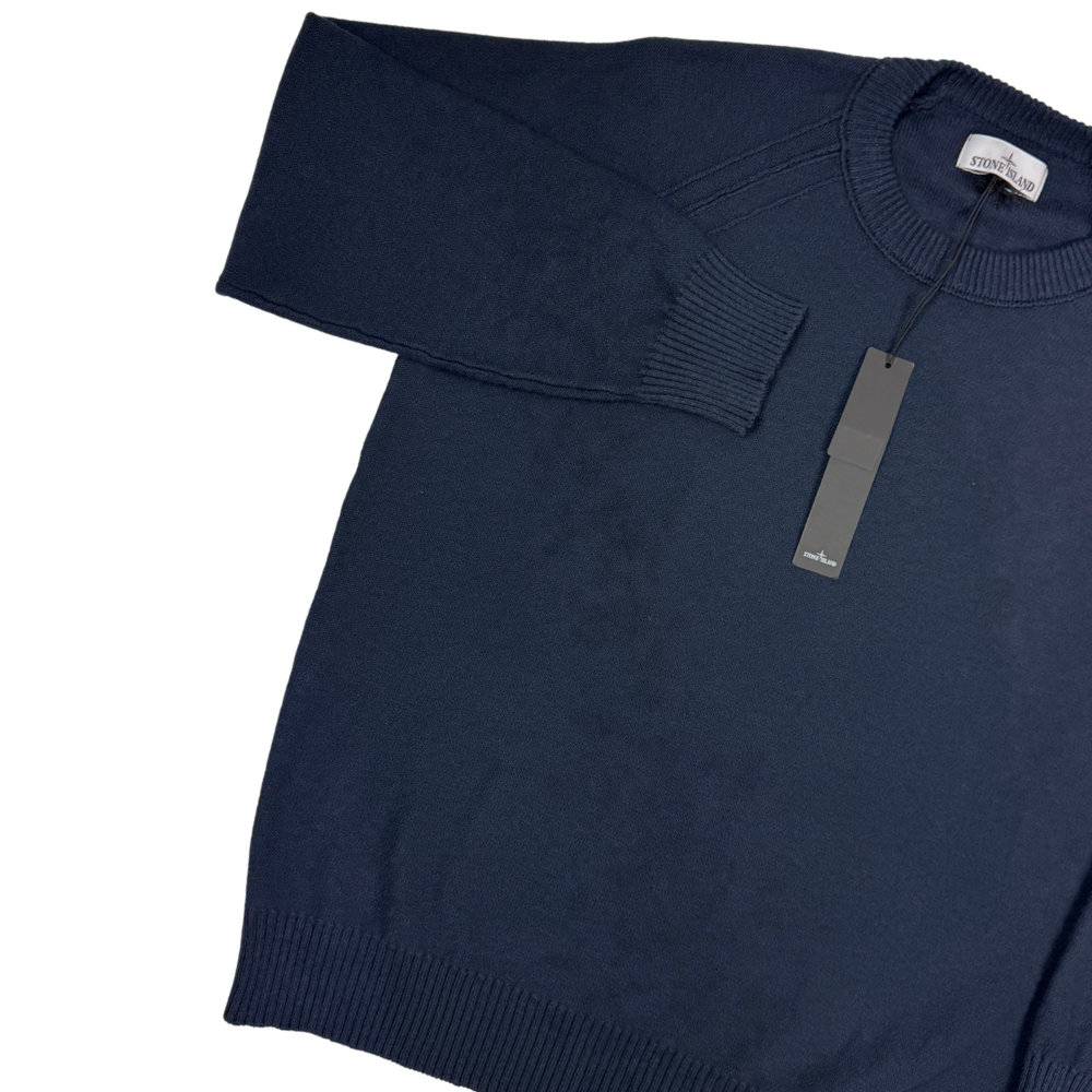 Jersey Stone Island cuello redondo azul marino - talla 2XL