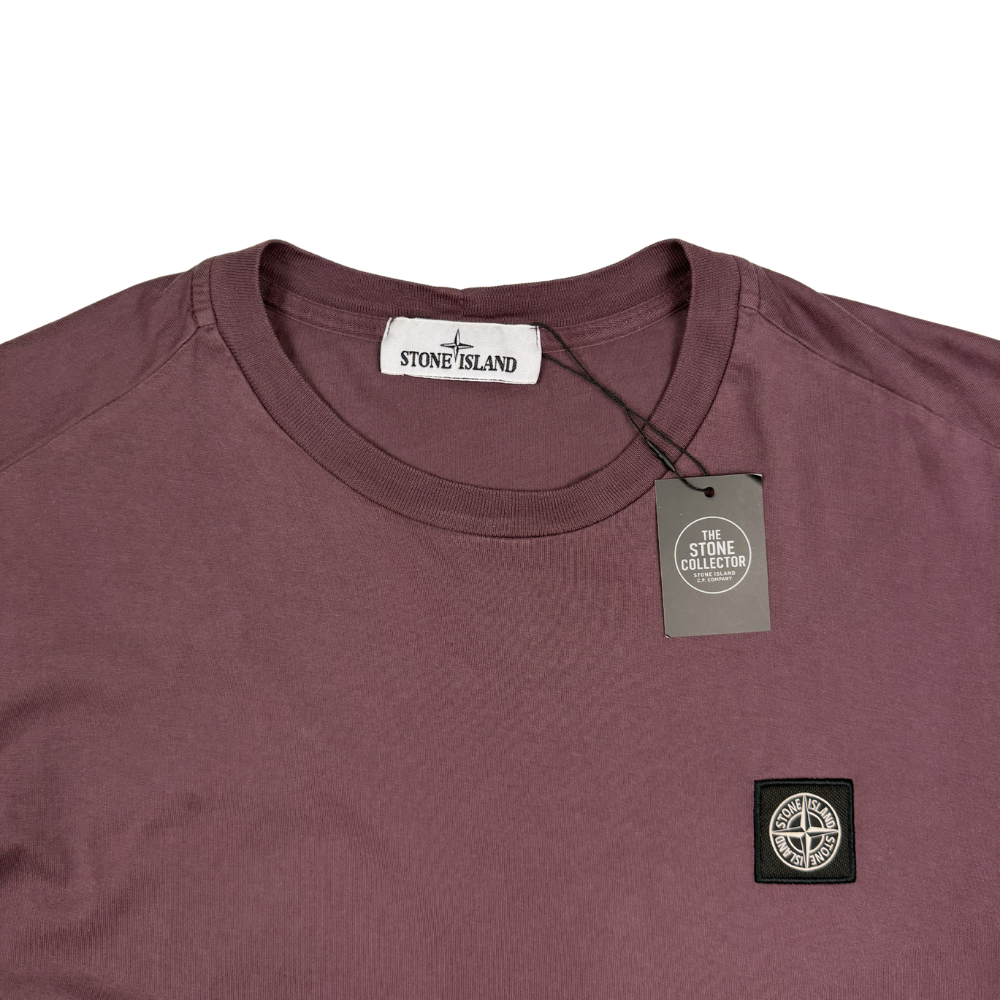 Camiseta Stone Island burdeos manga corta - talla L