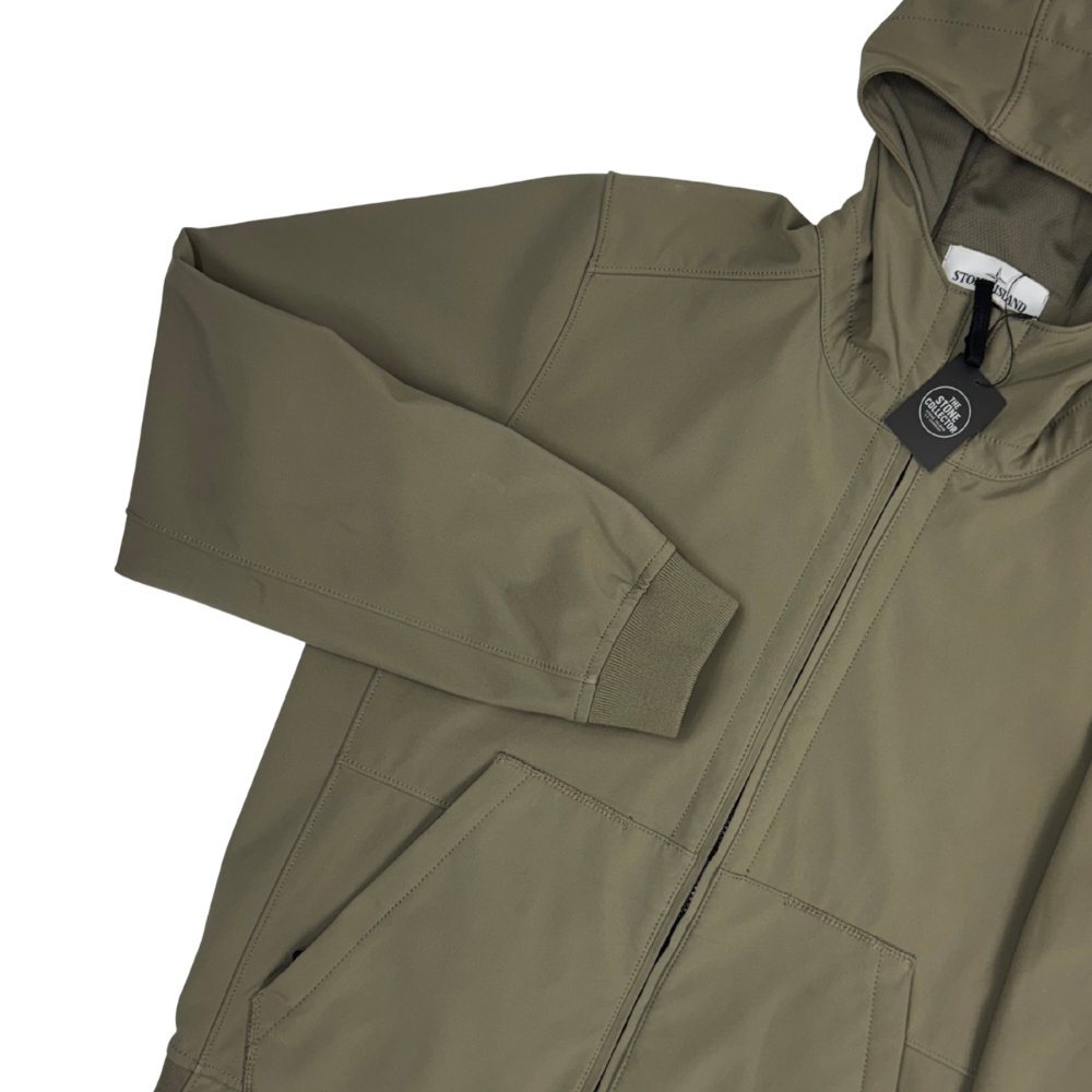 Chaqueta Stone Island Light Soft Shell-R Caqui - talla L