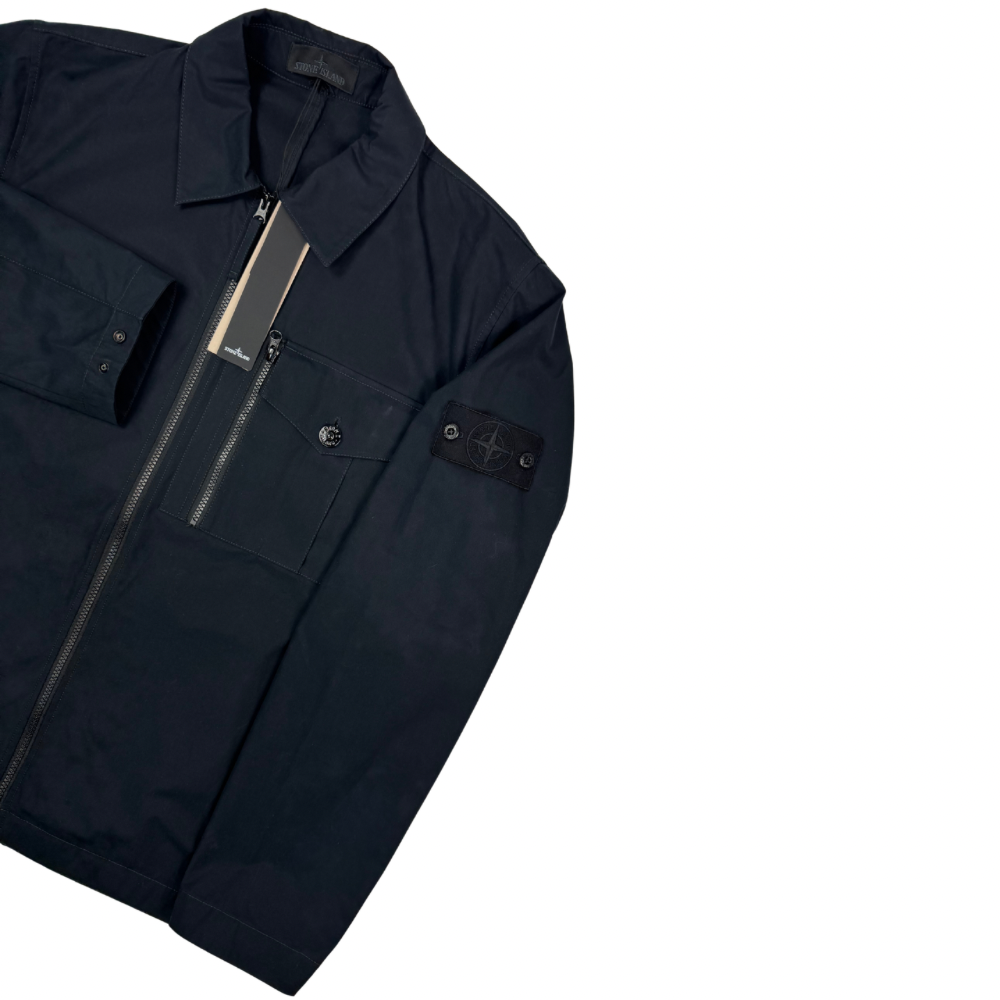 Sobrecamisa Stone Island Ghost con cremallera negro - talla XL