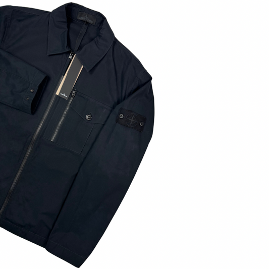 Sobrecamisa Stone Island Ghost con cremallera negro - talla XL