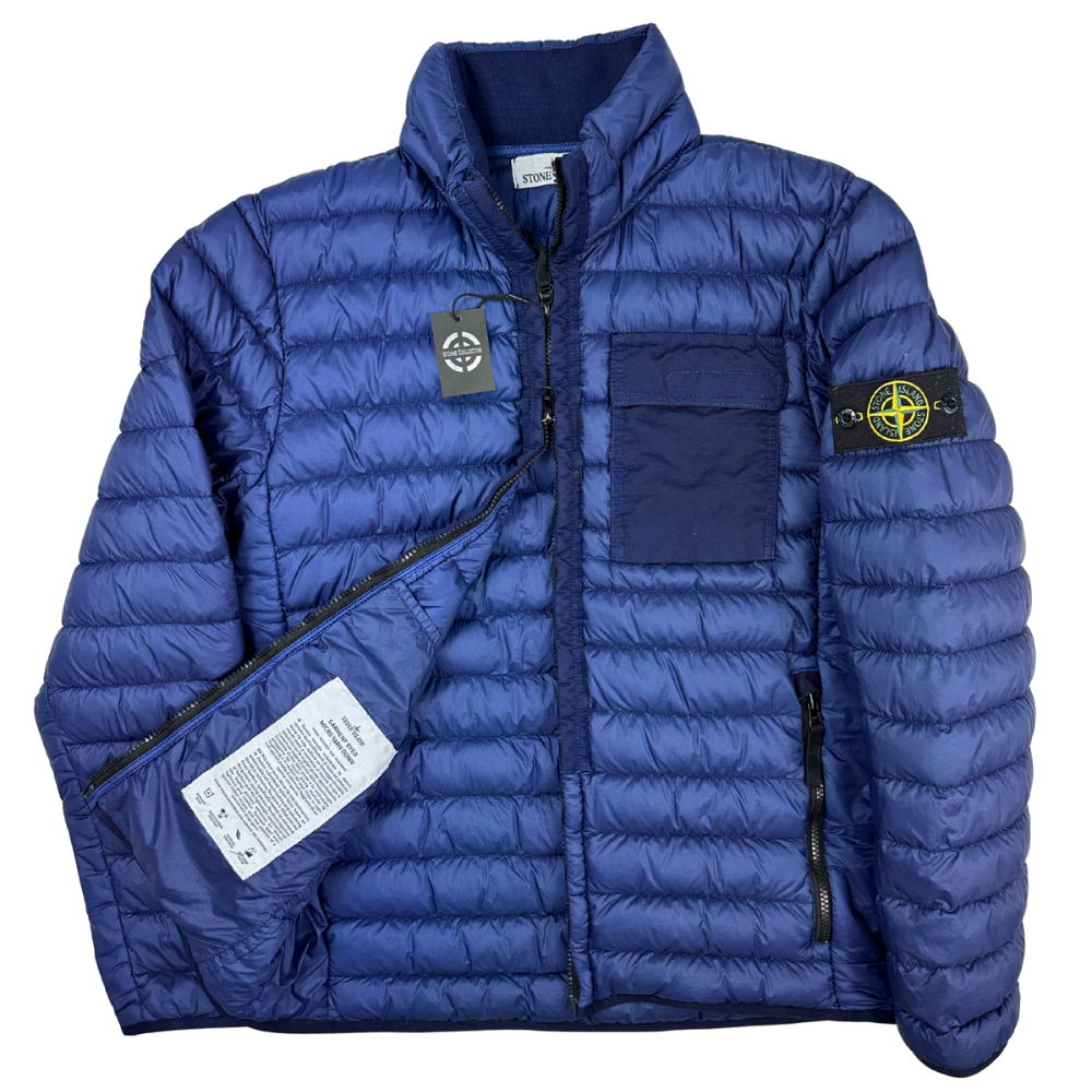 ABRIGO PLUMAS GARMENT DYED MICRO YARN DOWN STONE ISLAND- talla M