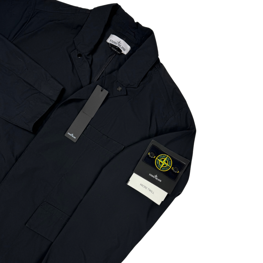 Chaqueta Stone Island Micro Twill negro - talla L