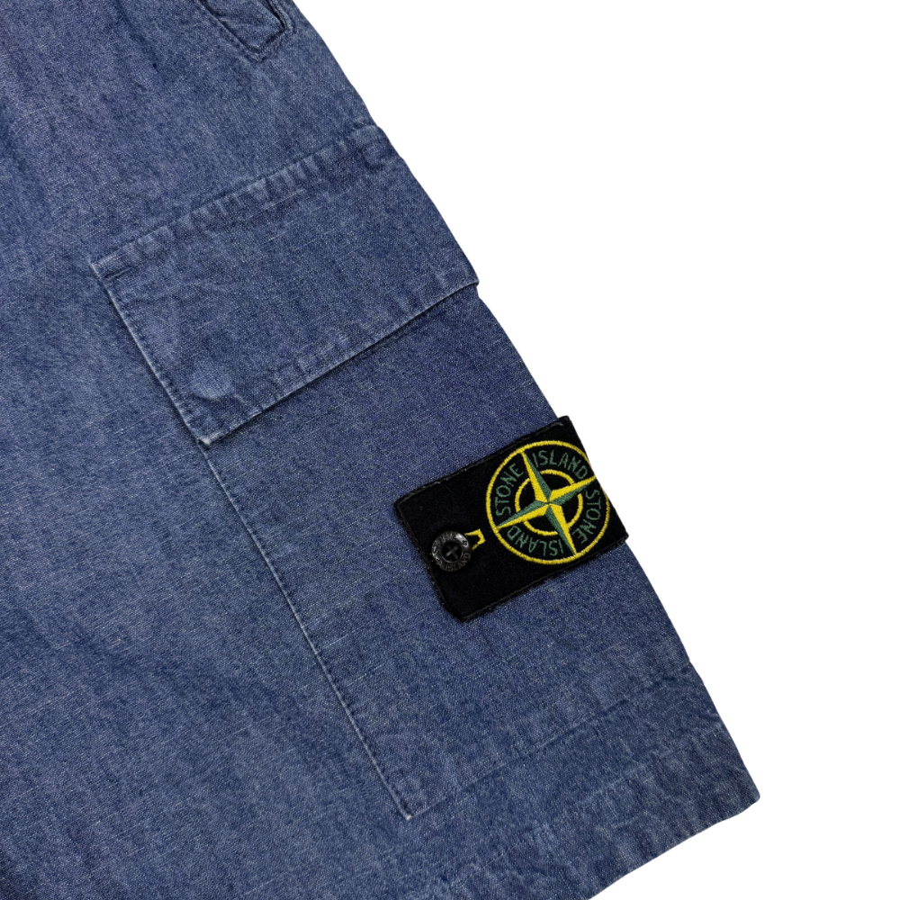 PANTALÓN CARGO CORTO VAQUERO STONE ISLAND - talla W/28