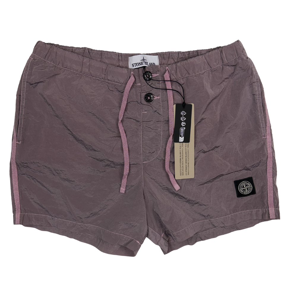 Bañador Stone Island Rosa nylon metal - talla M