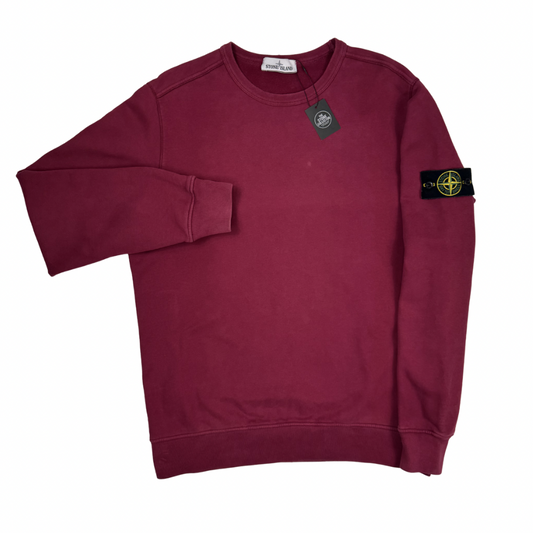 Sudadera cuello redondo Stone Island vino- talla XL