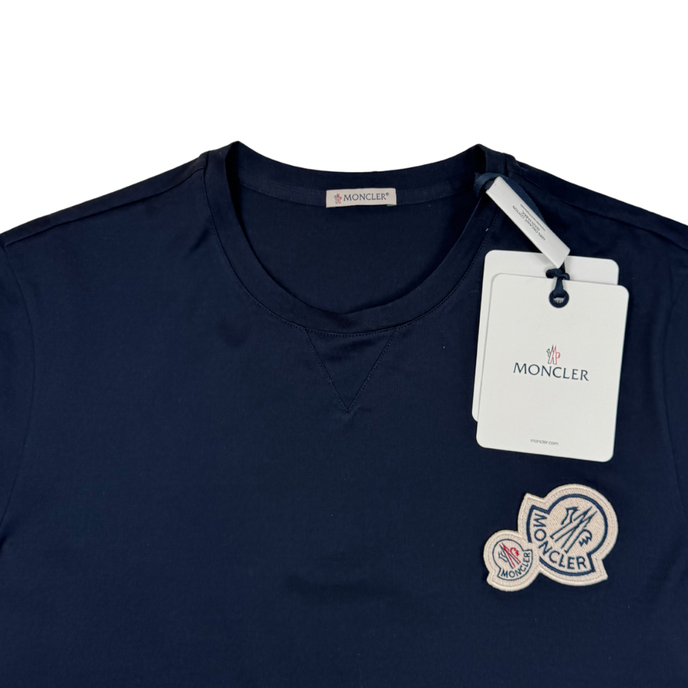 Camiseta Moncler azul marino manga corta - talla L