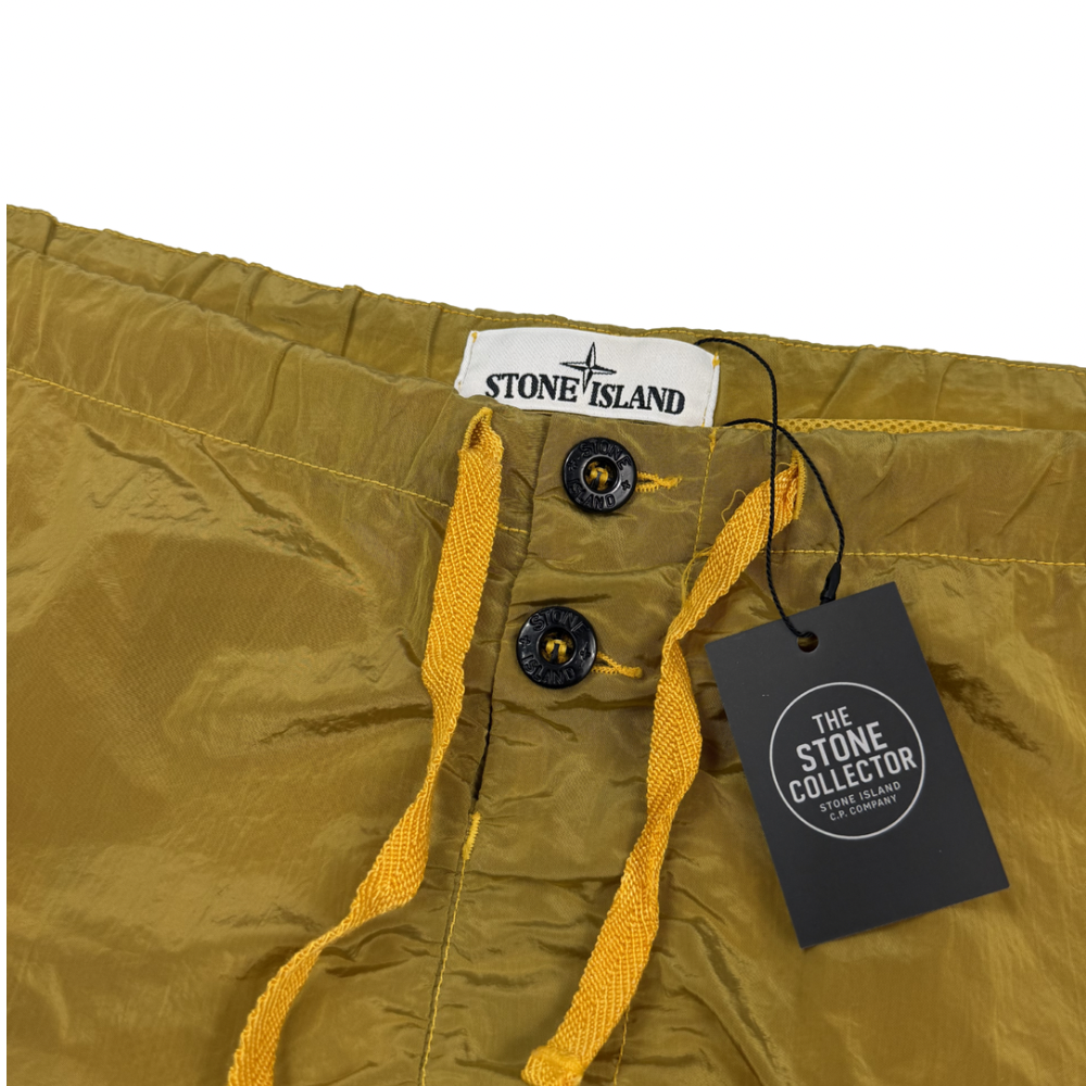 Bañador Nylon Metal Stone Island mostaza - talla 2XL