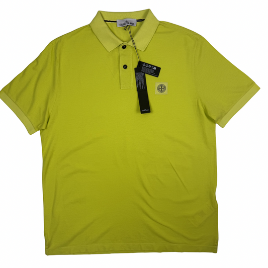 Polo Stone Island Manga Corta Amarillo manga corta - talla XL