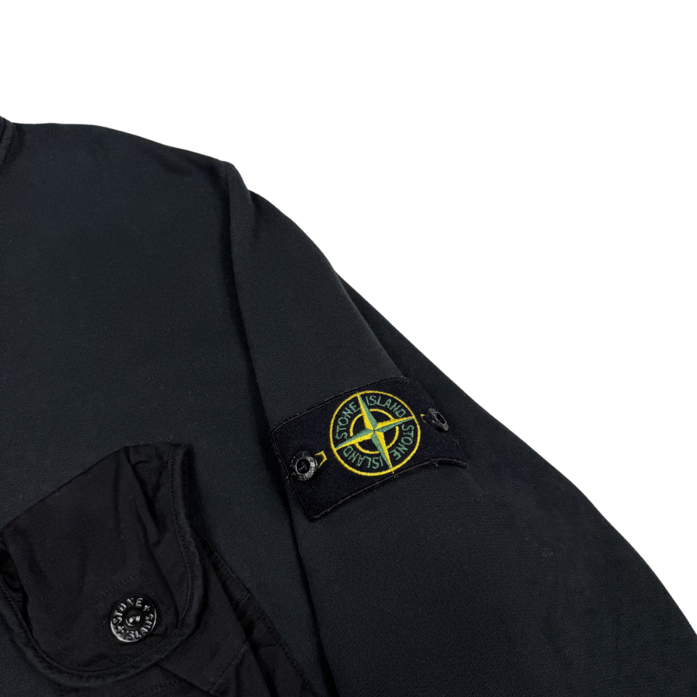 SUDADERA CUELLO ALTO CON BOLSILLOS STONE ISLAND - talla XL