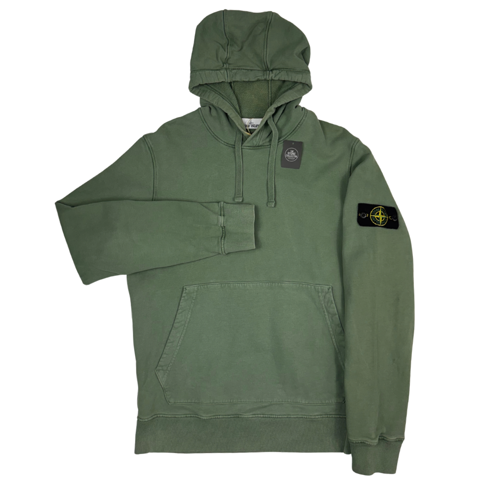 Sudadera con capucha Stone Island verde - talla L