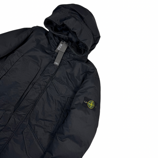 Abrigo Stone Island Opaque Nylon Twill Down-TC Negro - talla 2XL