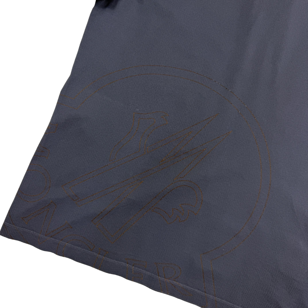 Polo moncler azul manga corta - talla M
