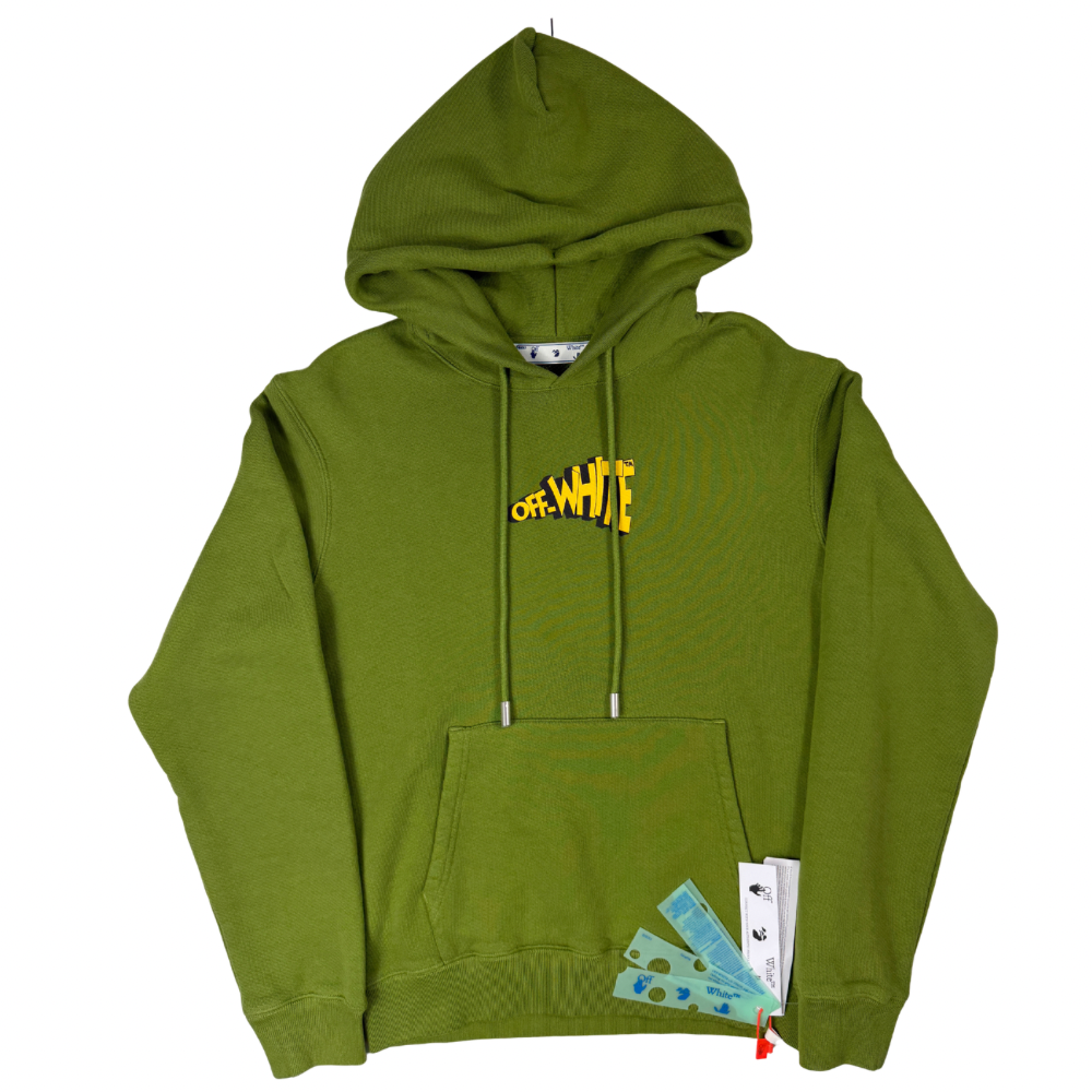 SUDADERA CON CAPUCHA OFF WHITE - talla M L