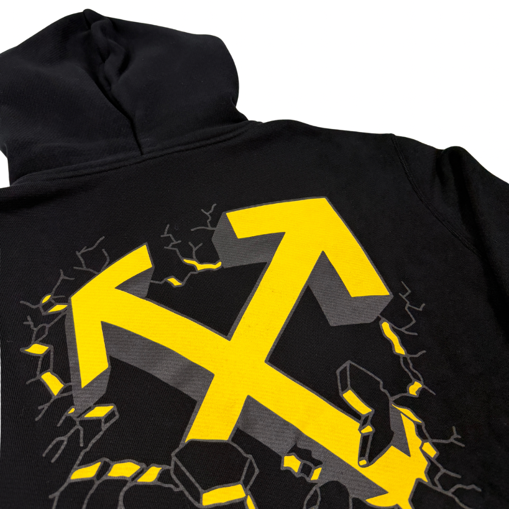 SUDADERA CON CAPUCHA OFF WHITE - talla L