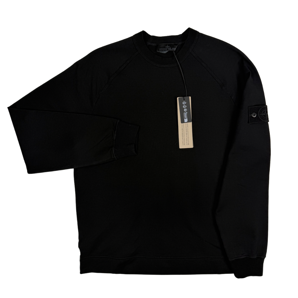 Sudadera cuello redondo Stone Island Ghost negra - talla M