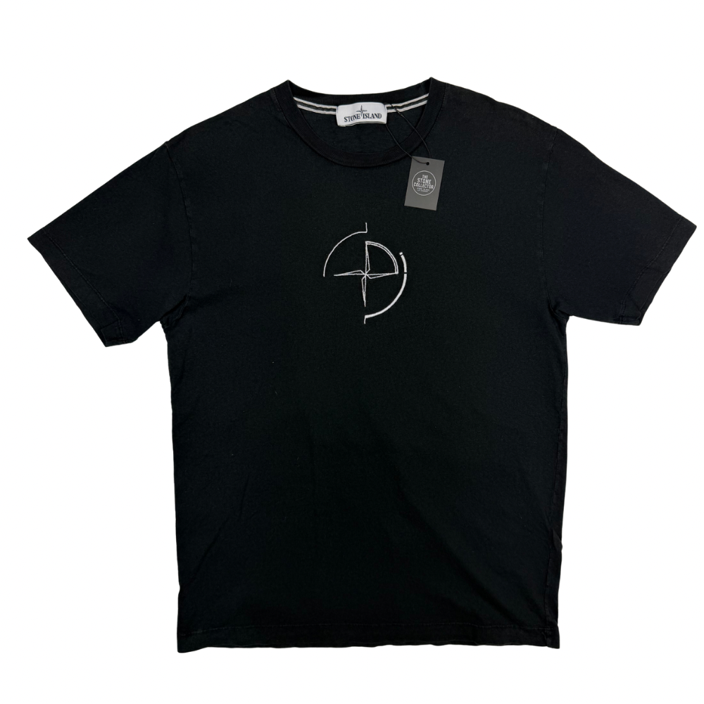 Camiseta Stone Island Negra manga corta - talla L