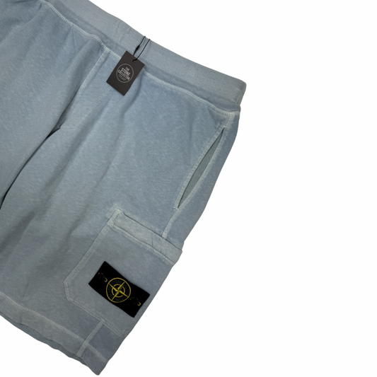 Pantalón Corto Jogger Stone Island celeste - talla XL