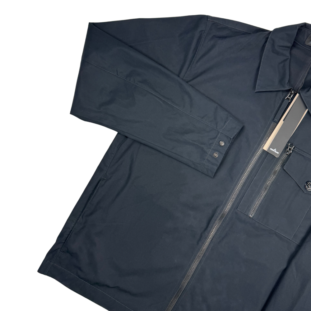 Sobrecamisa Stone Island Ghost con cremallera negro - talla XL