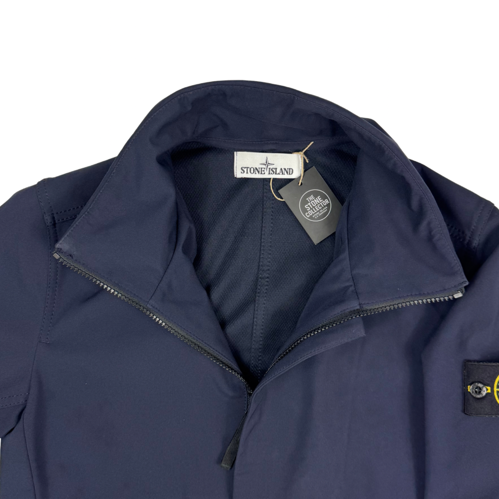Chaqueta Stone Island Light Soft Shell-R azul marino - talla S