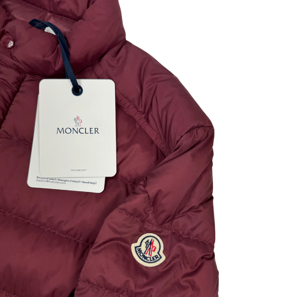 Plumífero Moncler Selves burdeos - talla 4 (L)