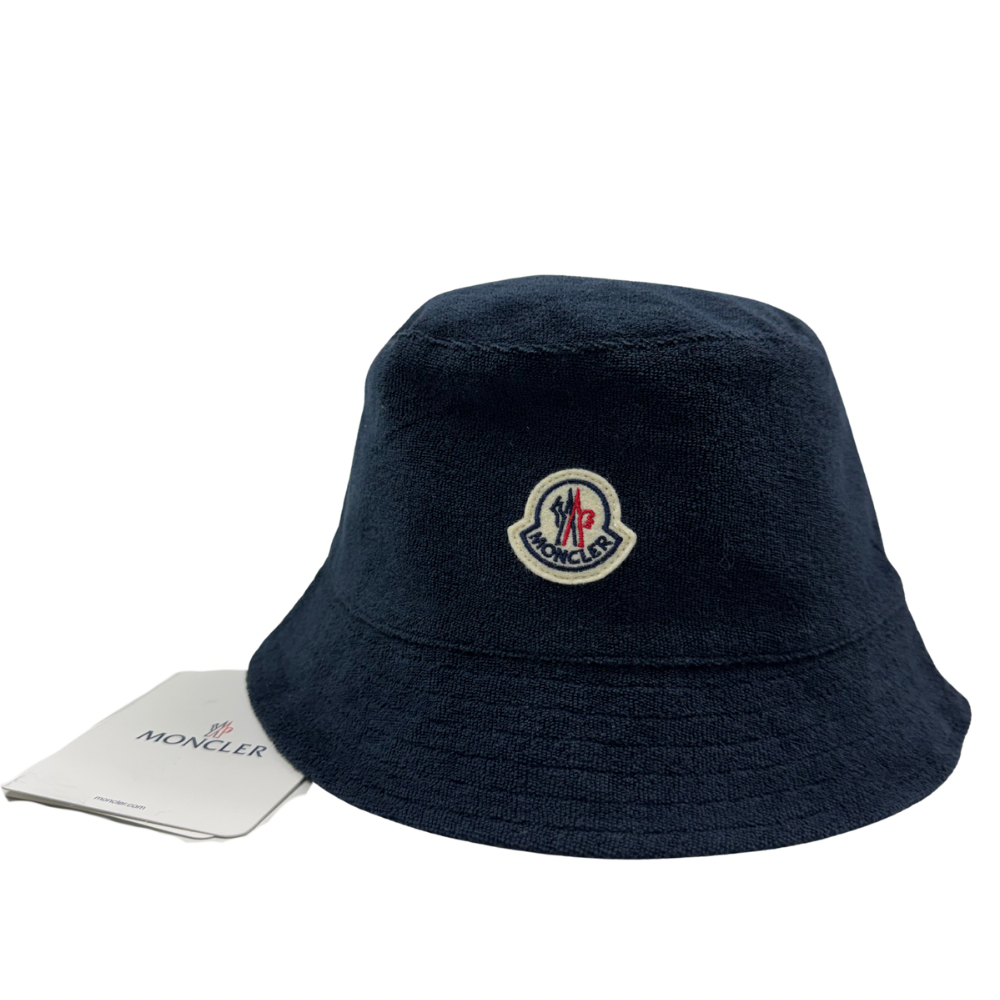 Gorro Pesquero Moncler reversible azul marino - talla M