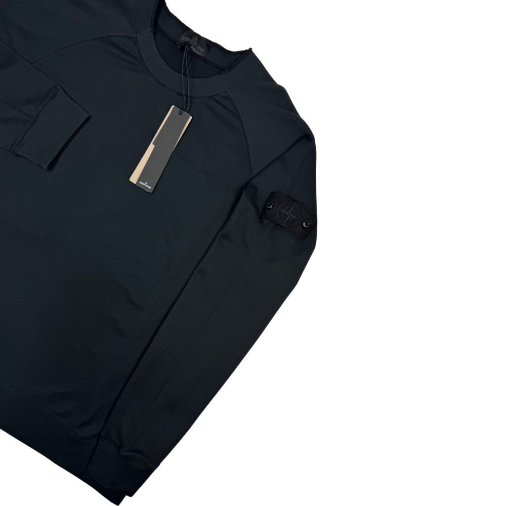 Sudadera Stone Island Ghost cuello redondo negro - talla 3XL