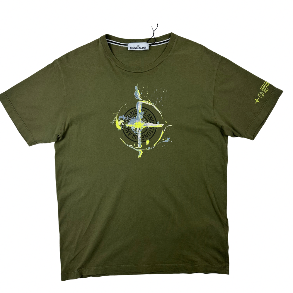 CAMISETA MANGA CORGA STONE ISLAND - talla L