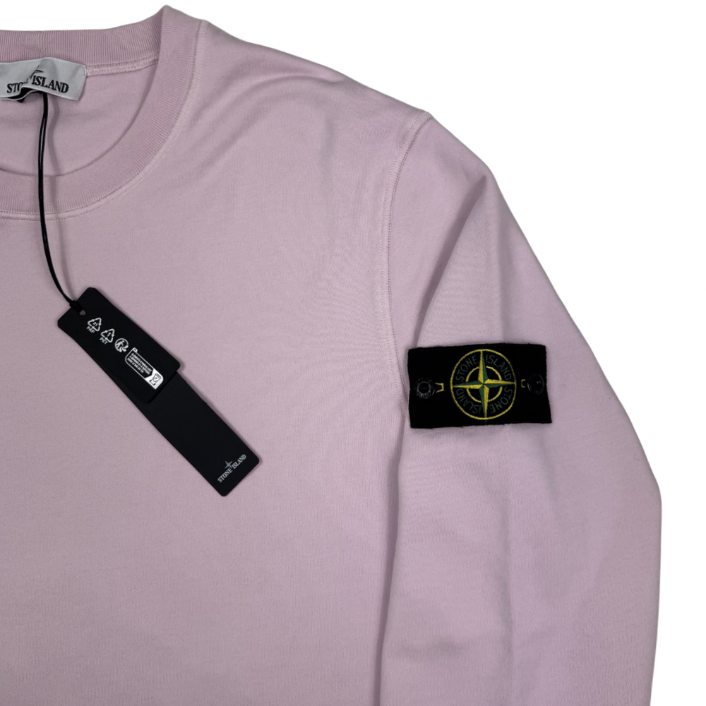 Sudadera cuello redondo Stone Island rosa - talla 2XL
