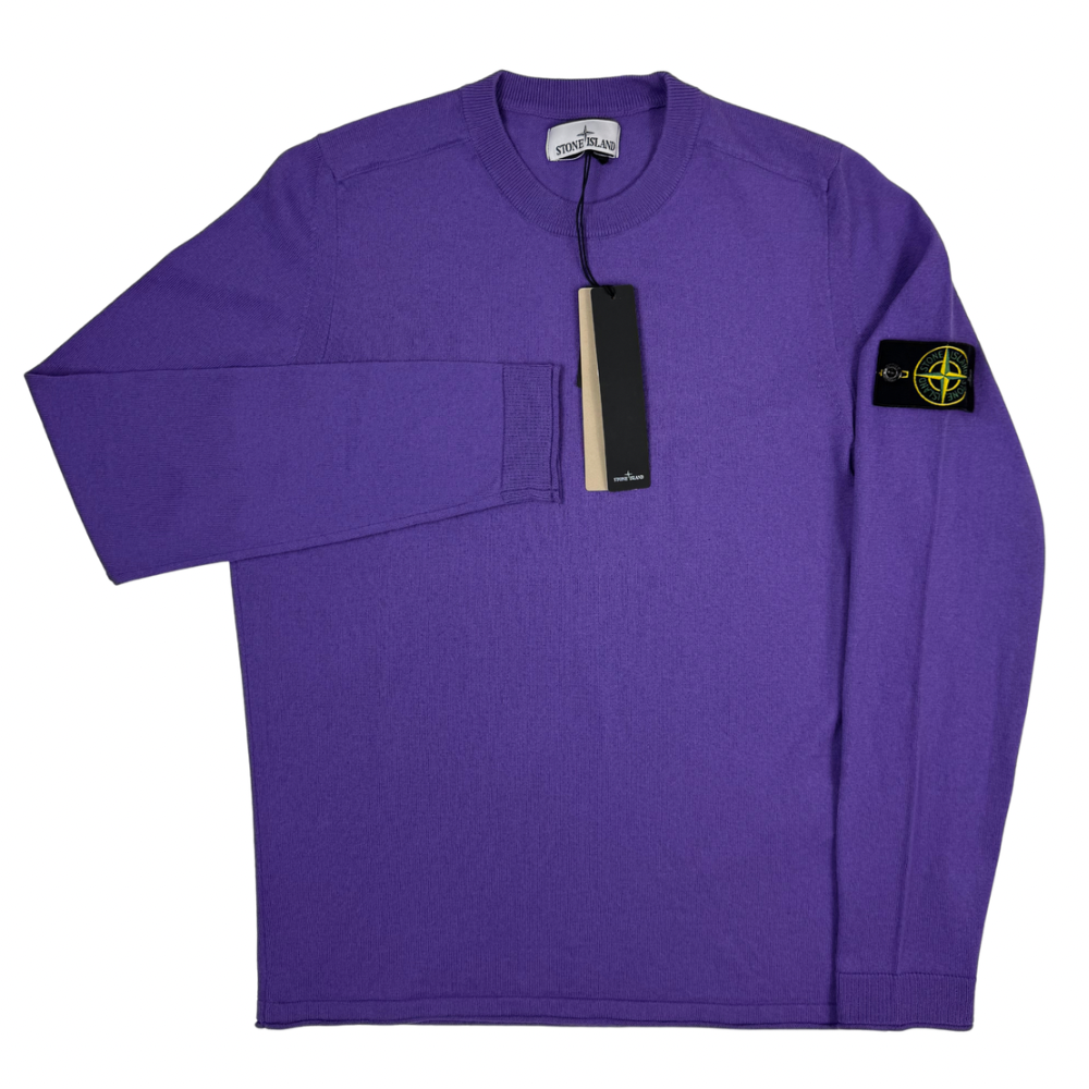 Jersey Stone Island cuello redondo morado - talla M/L/XL/2XL