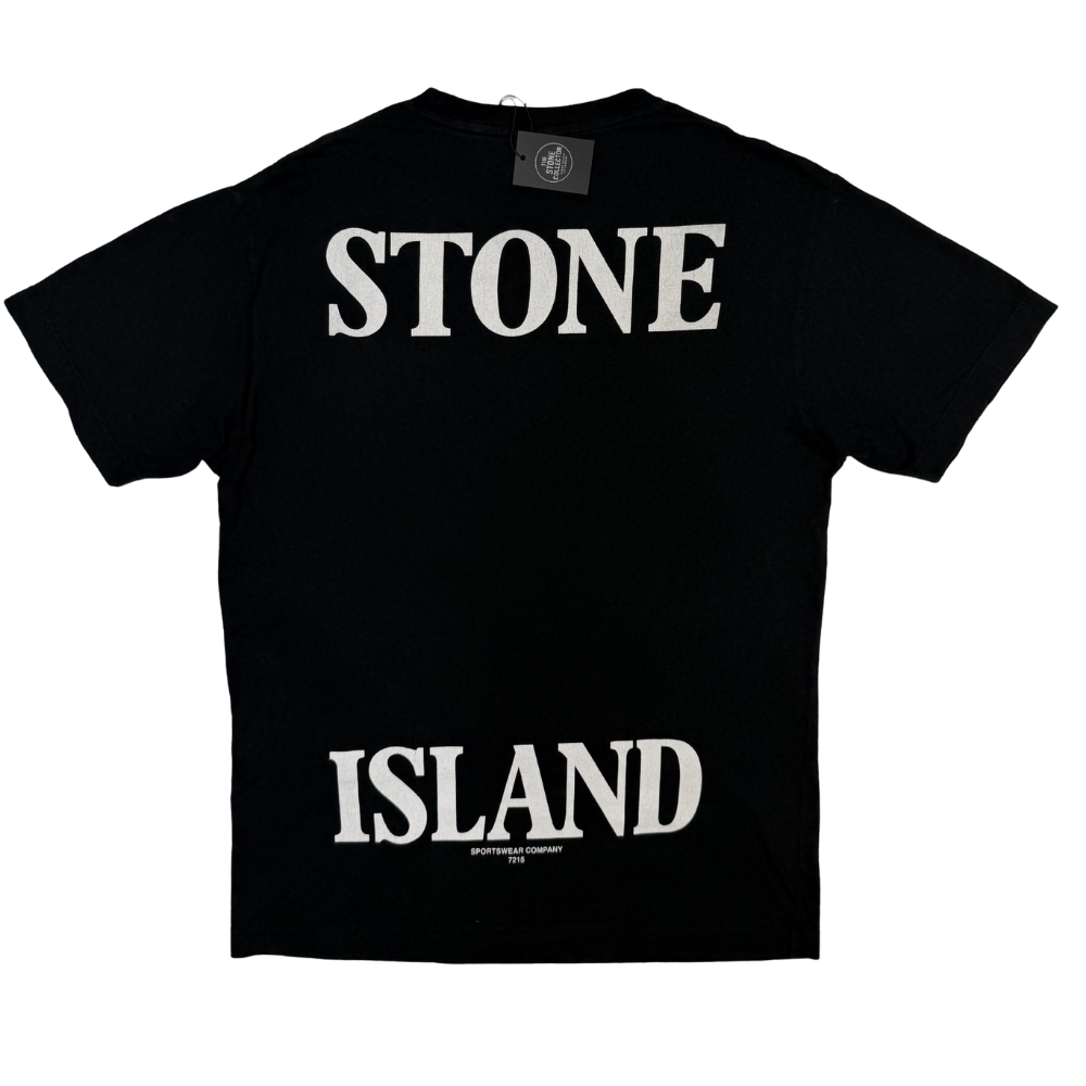 Camiseta Stone Island negra manga corta - talla L