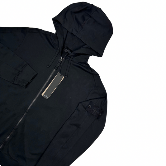 Sudadera Stone Island Ghost con capucha y cremallera negro - talla 2XL