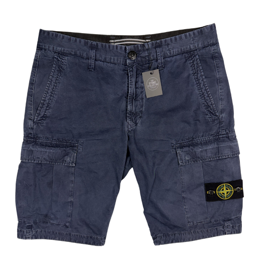 Pantalón Cargo Corto Stone Island Type SL azul marino - talla W31