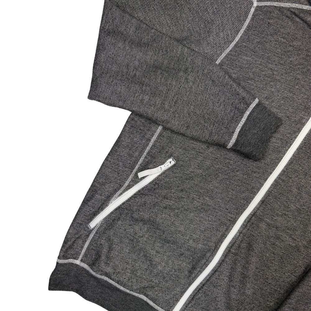 Sudadera con cremallera y capucha Stone Island gris - talla 3XL