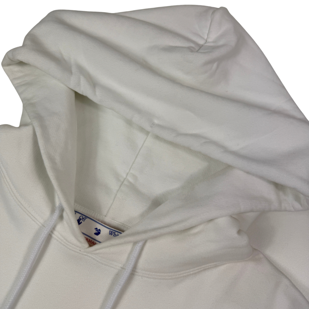 SUDADERA CON CAPUCHA OFF WHITE - talla XL