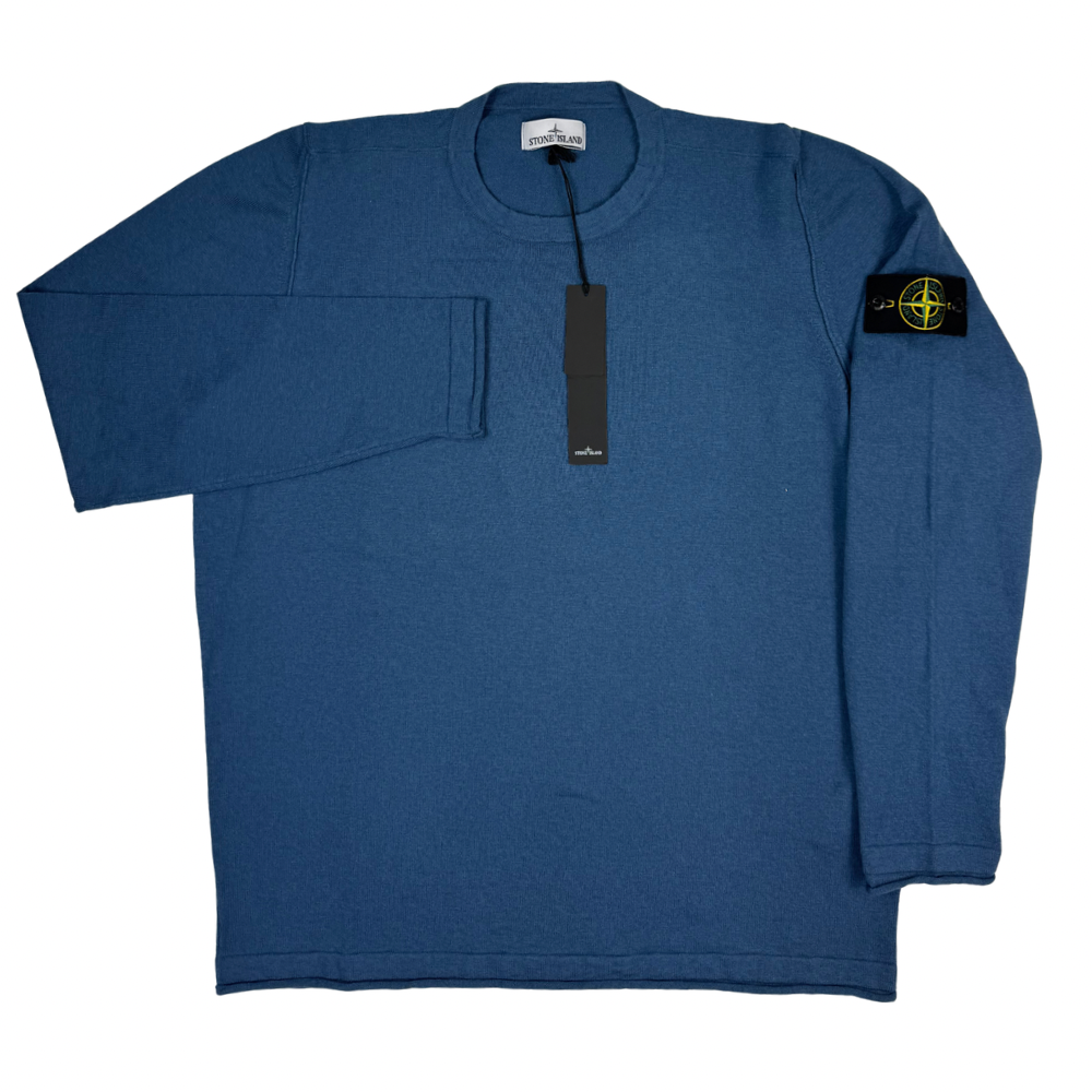 Jersey Stone Island cuello redondo azul - talla 2XL