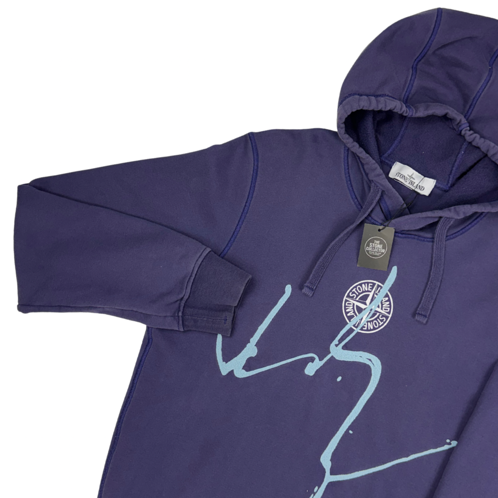 Sudadera con capucha Stone Island morado - talla M