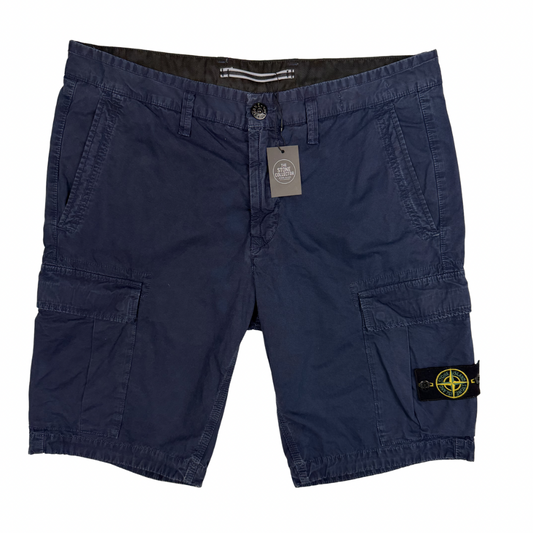 Pantalón Cargo Corto Stone Island azul marino - talla W/34