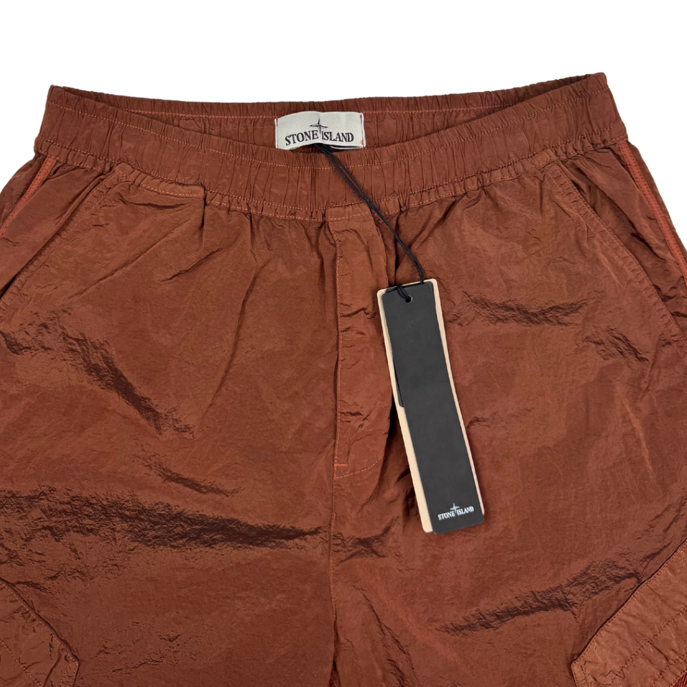 Pantalón Cargo Corto Stone Island Nylon Metal cobre - talla W/30 / W/31