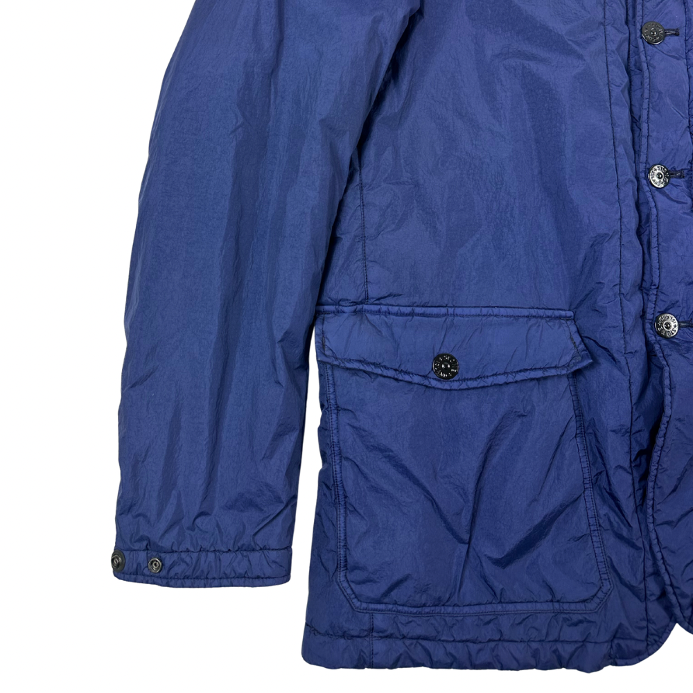 ABRIGO GARMENT DYED CRINKLE REPS NY STONE ISLAND - talla XXL