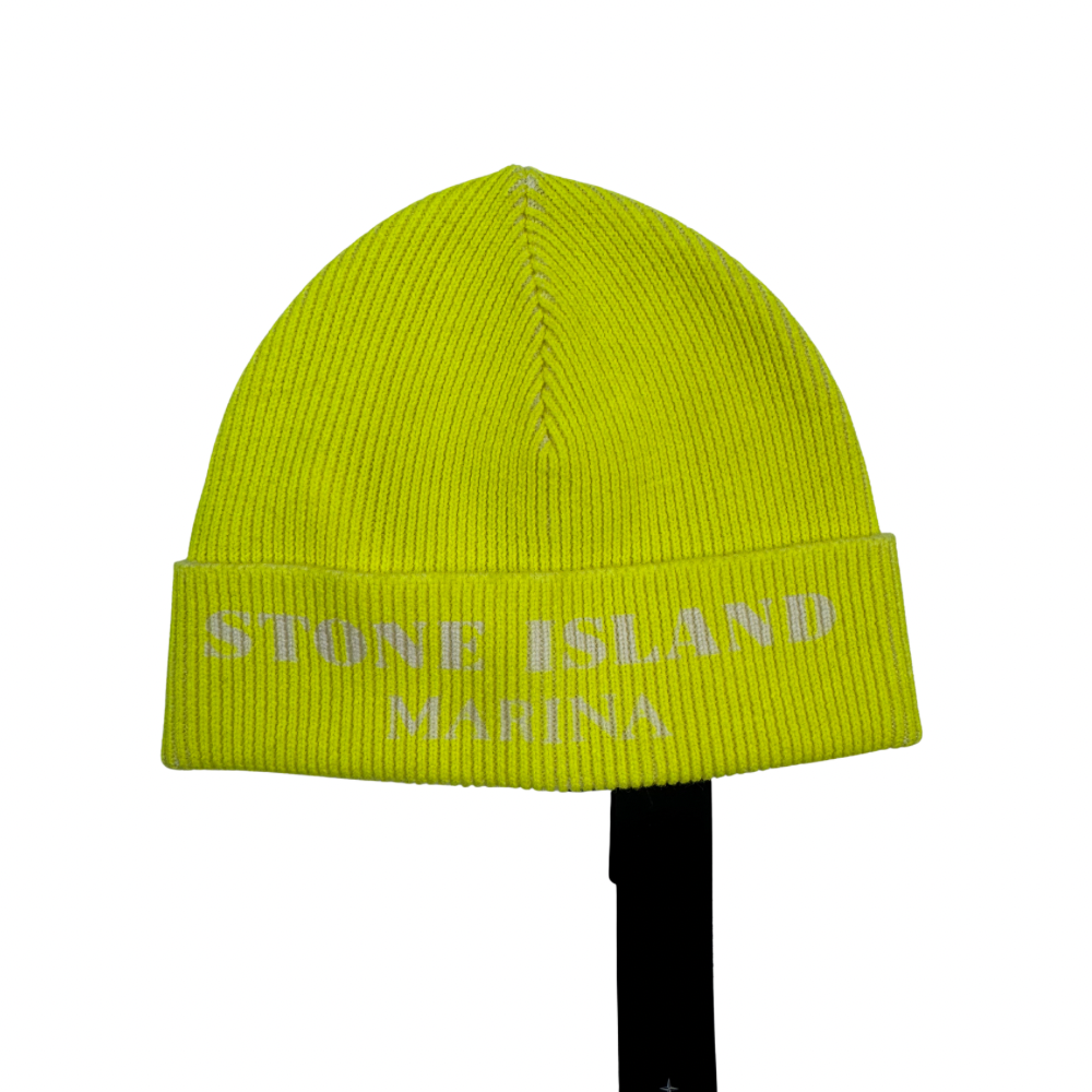 Gorro de lana Stone Island Marina Amarillo neón - talla UNI