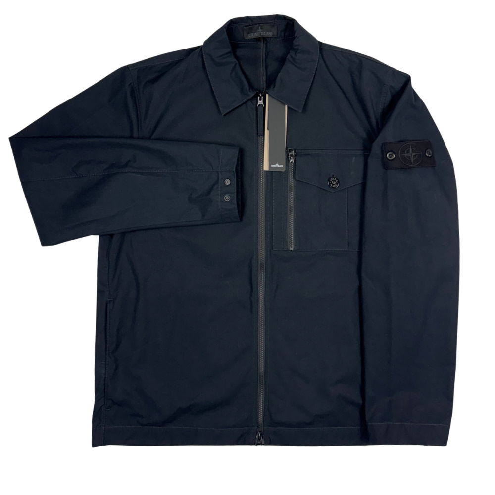 Sobrecamisa Stone Island Ghost con cremallera negro - talla XL