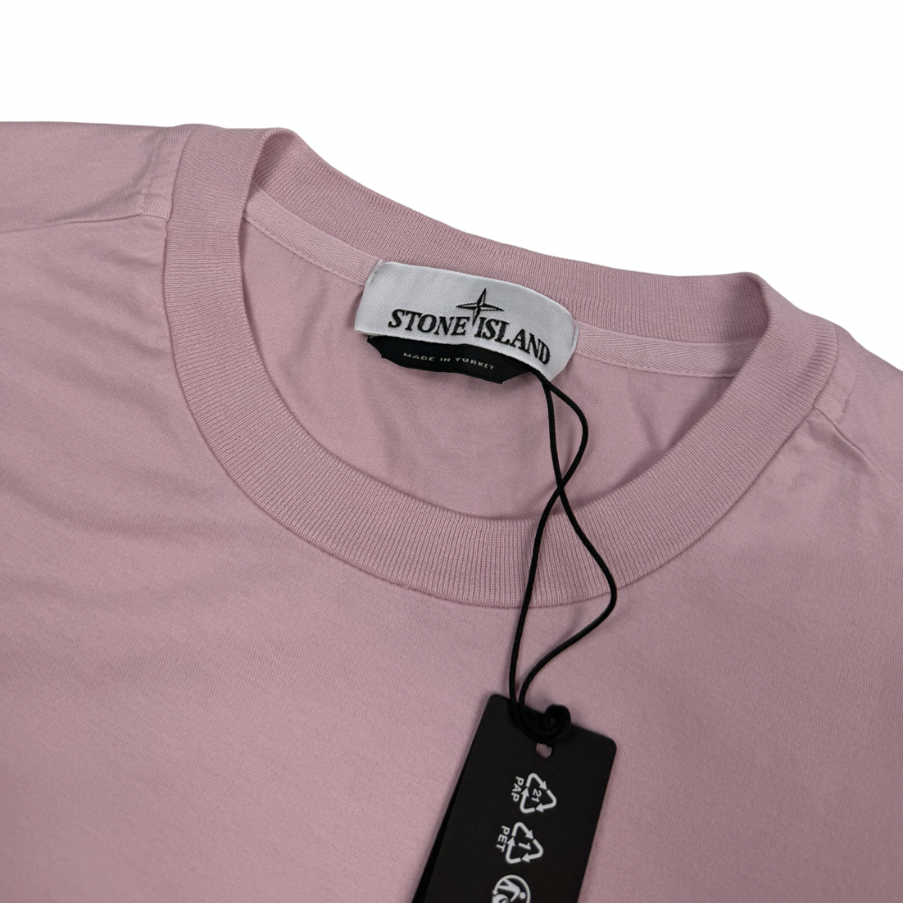 Camiseta Stone Island Rosa manga corta - talla L / 2XL